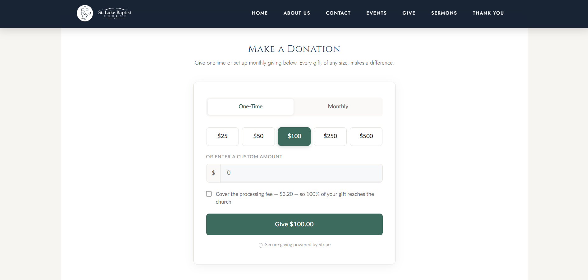 Online giving